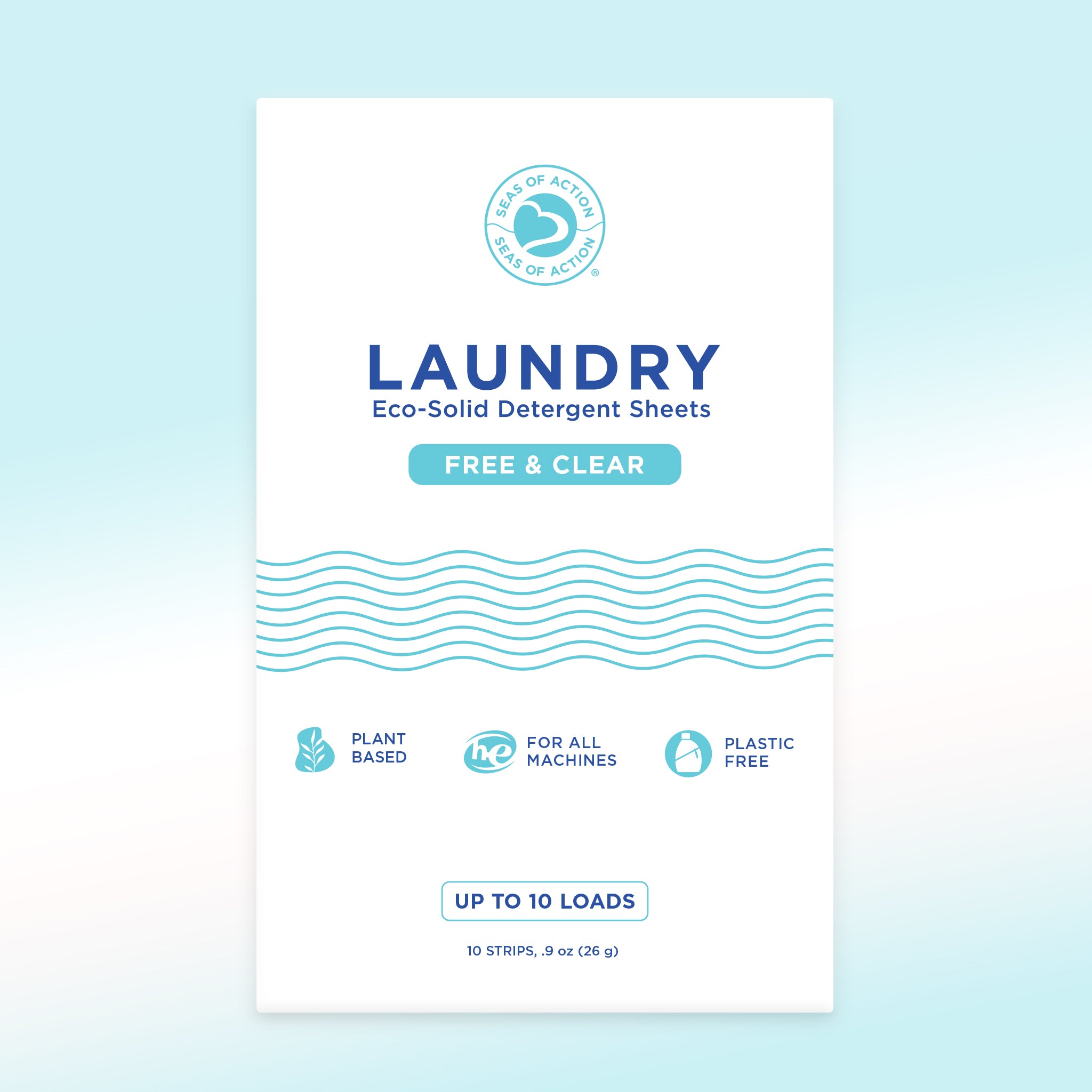 Sample Pack of Laundry Detergent Sheets, Up to 10 Loads